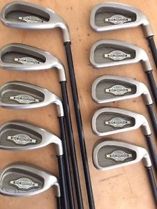 EXCELLENT CALLAWAY BIG BERTHA X-12 IRON SET 3-PW AW SW W/ GRAPHITE REGULAR image 1