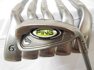 Used RH Ping Rapture Iron Set 5-PW Graphite Shafts Soft Regular Flex -1/2" Blk image 1