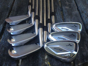 MIZUNO MP-63 FORGED IRONS / 4-PW / STIFF KBS TOUR SHAFTS / MIZUNO GOLF PRIDE MMC image 1