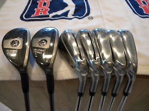 NEW Adams Pro 4h+5h+ Taylormade TP CB 6-9 Irons + PW TT Dyn Gold R300 Regular image 1
