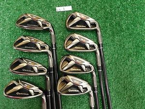 TaylorMade M2 Irons 5-P, A &amp; S REAX 65 Regular Graphite Excellent image 1