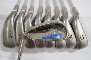 Used LH Ping G2 Green Dot 3HL-GW Iron Set Ping CS-Lite Stiff Flex Steel image 1