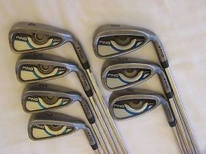 Ping G-Max Iron Set 4-PW Ping CFS Distance Regular Flex Steel "Blue Dot" image 1