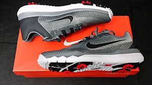 NEW 2015 Mens Nike TW Tiger Woods Golf Shoes Silver 704885-002 Size 10.5 image 1