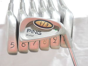 Ping i3 Blade (Green Dot) 4-PW Iron Set JZ Regular flex Steel Irons Used +3/4" image 1