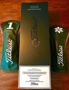 NEW TITLEIST LIMITED EDITION HOLIDAY LEATHER HEADCOVERS DRIVER/FAIRWAY image 1