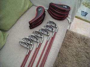 PING G15 GRAPHITE IRONS 5 - SW, 7 IRONS BLUE DOT IN EXCELLENT  CONDITION image 1