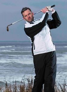 Proquip Trophy Waterproof Golf Trousers Medium 29 Inch Leg Black image 1