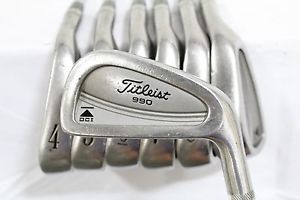 Used RH Titleist  DCI 990 3-9 Iron Set Dynamic Gold Steel Shaft Stiff Flex image 1