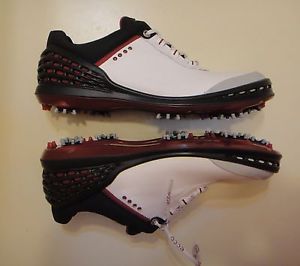Ecco 2016 Men's Cage Hydromax Leather Upper Spiked Golf Shoes 132504 image 1