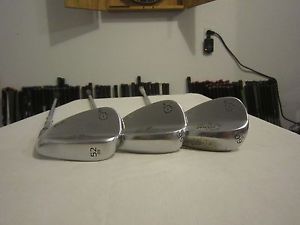 Titleist Vokey SM5 Tour Satin Chrome Wedge Set SM-5 - 52* - 56* - 60*- Steel image 1