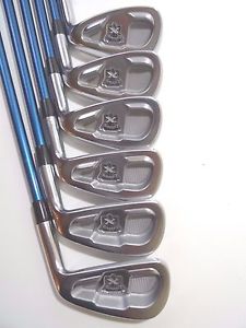 2009 Callaway X-Forged 5-PW Iron Set 4 Hybrid Maxfli Right Stiff Tour Wrap image 1