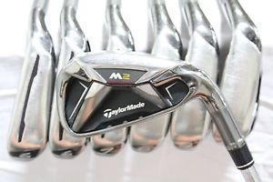 Used RH TaylorMade M2 Iron Set 4-PW M2 REAX 88g Steel Regular Flex Shafts M-2 image 1