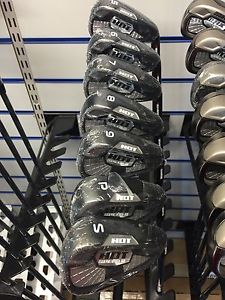 BENROSS HOT SPEED2 IRONS 5-SW 1/2 INCH  LONGER REG FLEX STEEL SHAFTS. NEW image 1