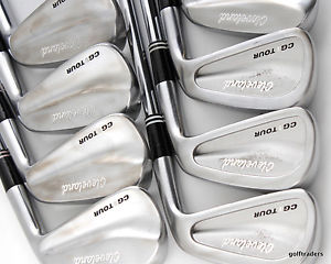 CLEVELAND CG 1 TOUR IRONS 3-PW STEEL DYNAMIC GOLD S300 STIFF FLEX #C4487 image 1