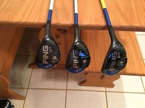 Ping G30 Hybrid Set; 4H, 5H, 6H; RH Soft Regular TFC 419 Shafts image 1