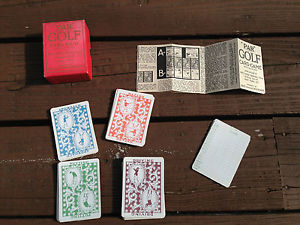 PAR GOLF CARD GAME, National Golf service Co.,Inc 1926 by Bert (Wheeler)Moorman image 1