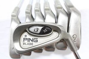 Used PING i3 + Blade Black Dot Iron Set 3-9 CS Lite Stiff Flex Steel Shaft image 1
