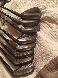 Adams Golf Idea MB2 Iron Set 4-gap Wedge Kbs Black Nickel Stiff. New Winn Grips. image 1