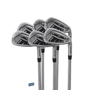 Ping I20 Steel Irons 6-PW+UW /  Stiff Shaft Ping CFS /  Black Dot image 1