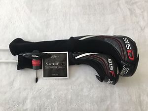 Titleist 915D2 10.5* Driver &amp; 915F2 16.5 3wood (LH) + Head Covers and Tools image 1