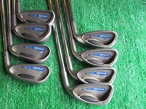 Ping G2 Iron Set 3-PW Black Dot, Ping CS Lite Regular Flex Steel RH - near MINT image 1