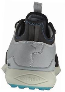 golf men's ignite spikeless sport shoes,  black-quarry-french blue, 8 medium us image 1