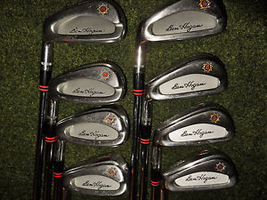 LEFT HANDED BEN HOGAN GOLF CLUBS  EDGE C.F.T. IRONS STEEL STIFF [4] FLEX SHAFTS image 1