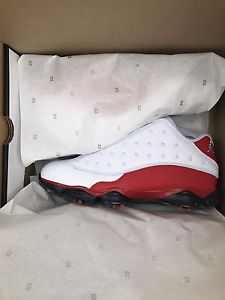 Air Jordan 13 Golf Shoe SZ 10.5 red image 1