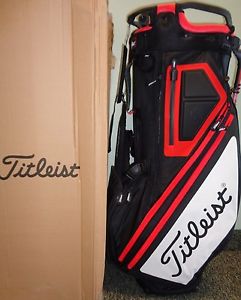 NEW 2017 Titleist Players 14 STAND CARRY GOLF BAG, BLACK/WHITE/RED, TB7SX14-016 image 1
