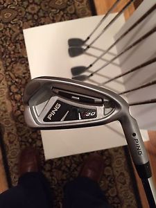 PING i20 Iron Set Golf Clubs - RH - Black Dot - Stiff flex image 1