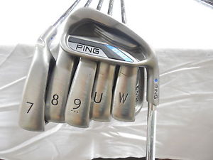 Used Ping G30 Blue Dot iron set 5+6-UW Steel Stiff flex CFS Irons G 30 image 1