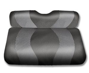 WAVE FRONT SEAT COVER TXT BLACK/DARK GRAY CARBON [Misc.] image 1