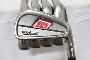 Used RH Titelist 755 Forged 6-PW Iron Set NS Pro Steel Shafts Regular Flex image 1