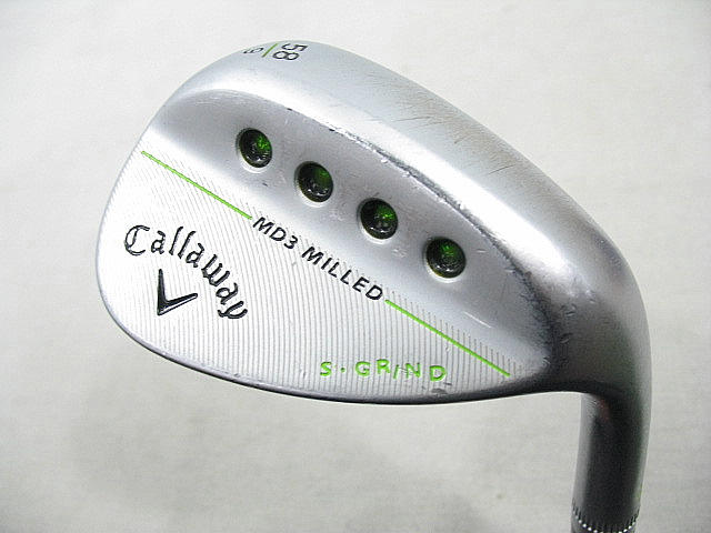 Used[B] Golf Callaway MD3 MILLED chrome 58.09 S-GRIND Japan Wedge Stiff SW A4W image 1