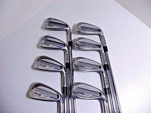 Ping Golf I E1 Irons 4-PW+UW Right Handed NS Pro Modus3 Tour105 Stiff Used +1/2" image 1