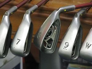 Ping K15 Yellow Dot Irons 5-PW Stiff Flex Ping Graphite Matching #'s Very Nice!! image 1