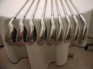TOUR EDGE EXOTICS E8 IRONS( 4 THRU P,G,&amp;S) UST RECOIL R2 SENIOR FLEX ! image 1
